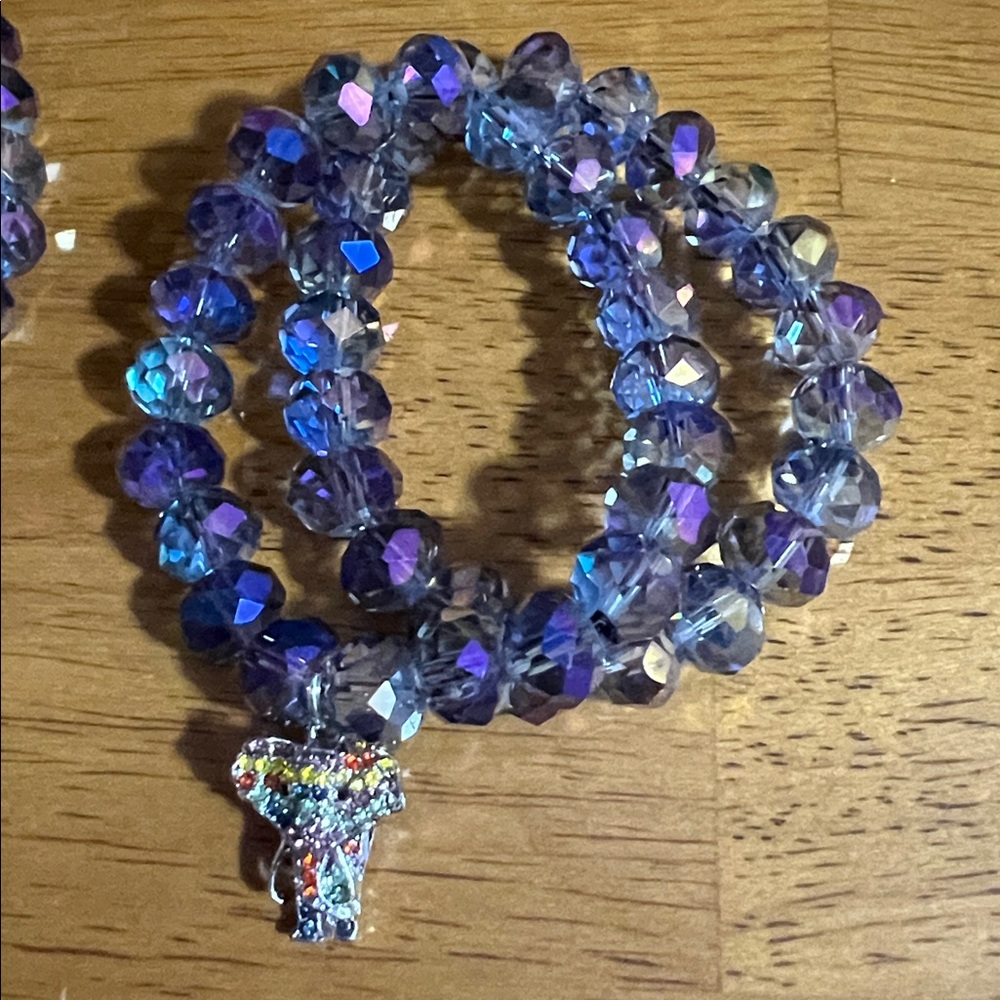 Colorful Elephant Jewelry Set - Picture 2 of 3